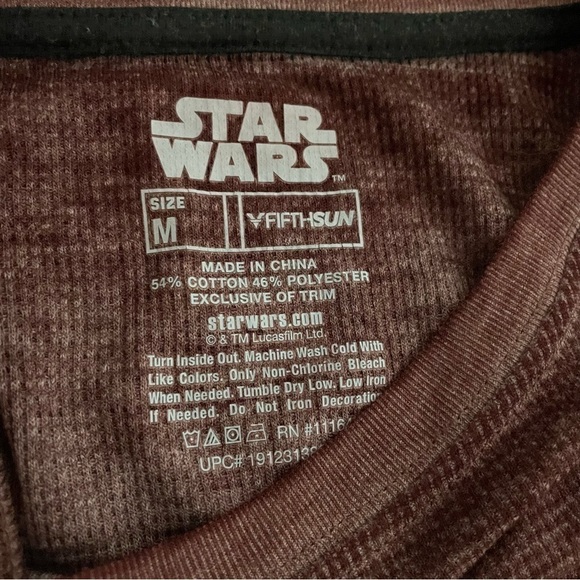 Mens FIFTH SUN STAR WARS THERMAL DARK SIDE DARTH Vader - Size Medium - Picture 6 of 6